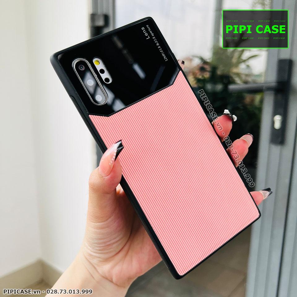 Ốp Lưng Samsung Note 10 Plus - Lens Sọc - Hồng