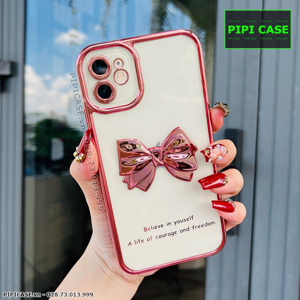 Ốp Lưng iPhone 12 - Bling Bling - Hồng