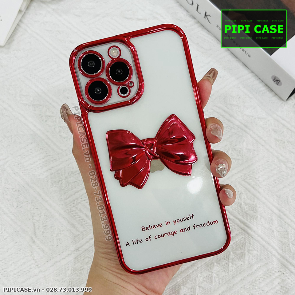 Ốp Lưng iPhone 13 Pro Max - Bling Bling - Đỏ