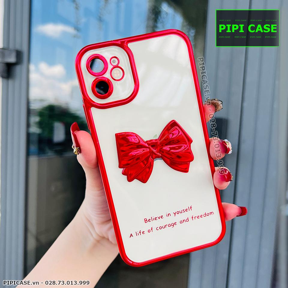 Ốp Lưng iPhone 12 - Bling Bling - Đỏ