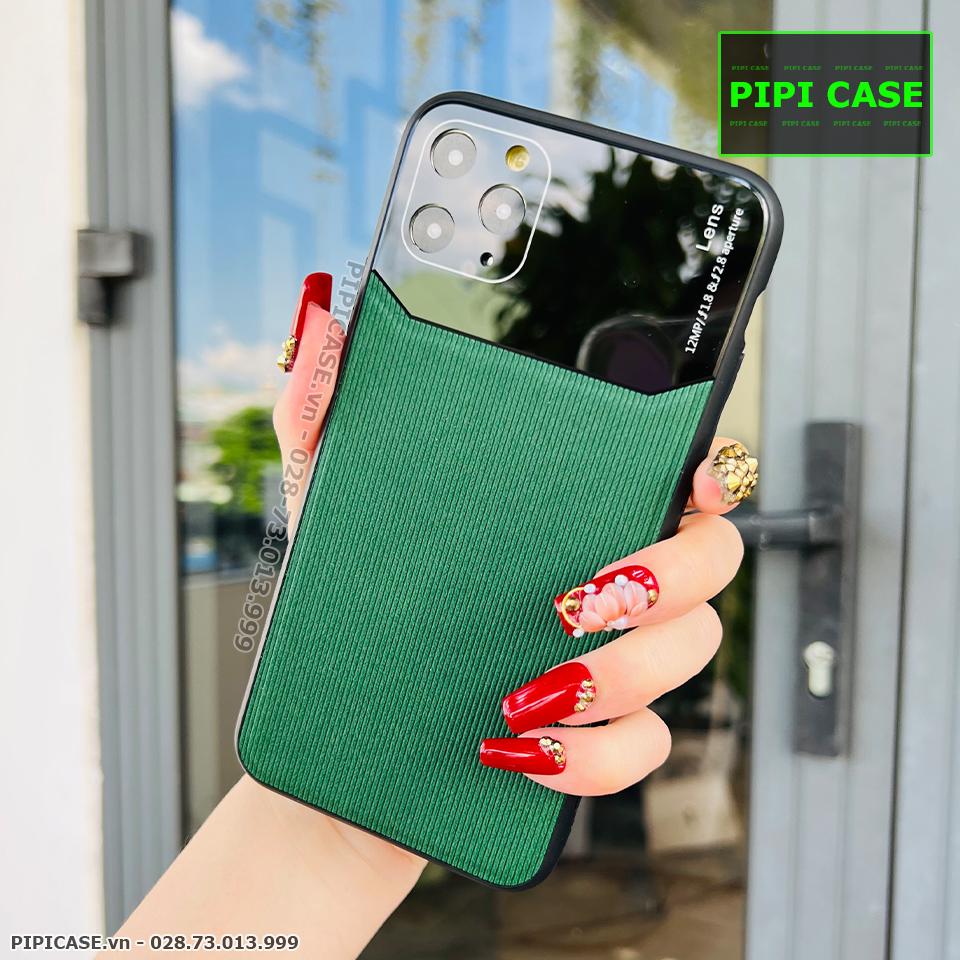 Ốp Lưng iPhone 11 Pro Max - Lens Sọc - Xanh Rêu