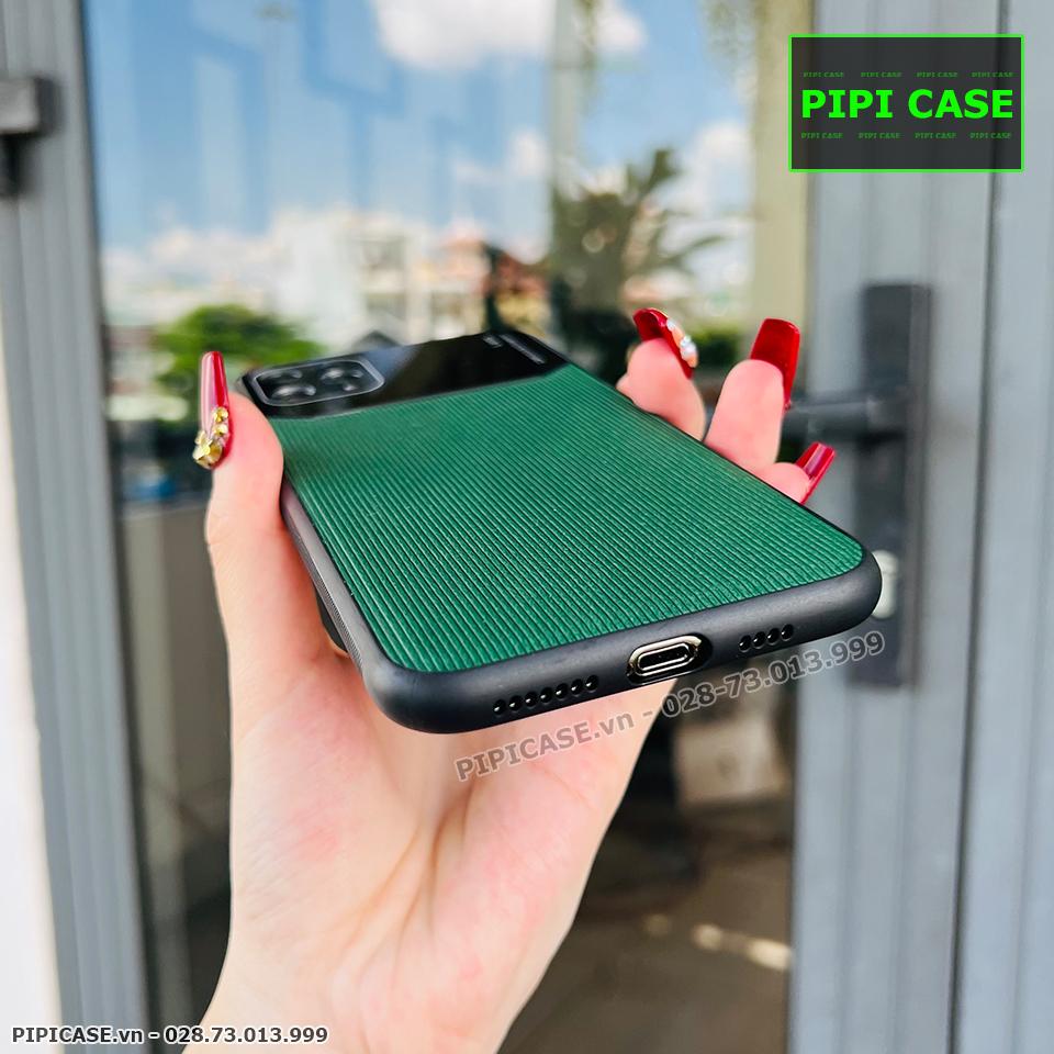 Ốp Lưng iPhone 11 Pro Max - Lens Sọc - Xanh Rêu