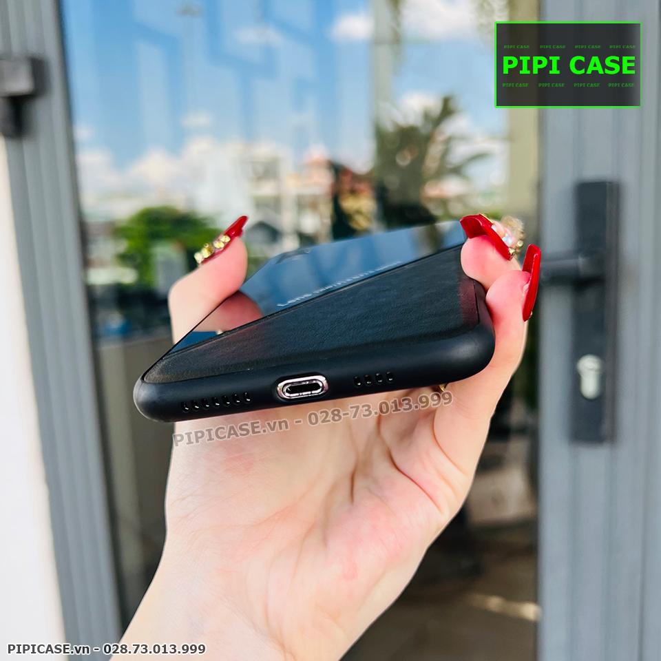 Ốp Lưng iPhone X / XS - Lens Da - Đen