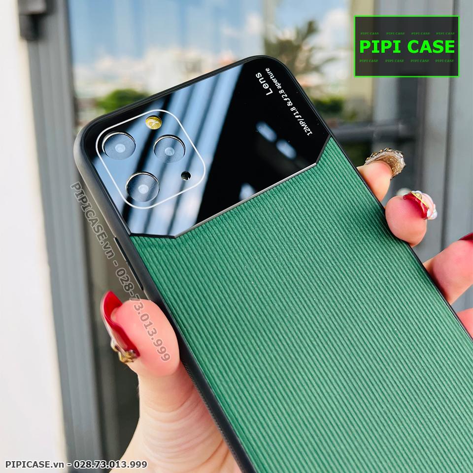 Ốp Lưng iPhone 11 Pro Max - Lens Sọc - Xanh Rêu