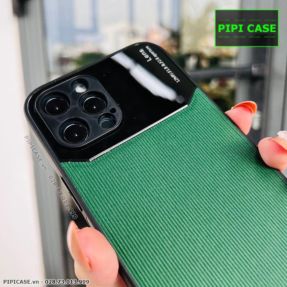 Ốp Lưng iPhone 12 Pro Max - Lens Sọc - Xanh Rêu
