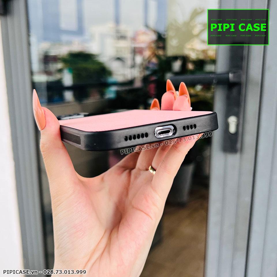Ốp Lưng iPhone 12 Pro Max - Lens Sọc - Hồng