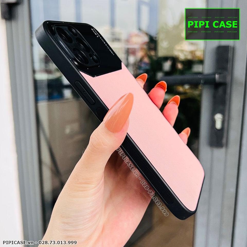 Ốp Lưng iPhone 12 Pro Max - Lens Sọc - Hồng