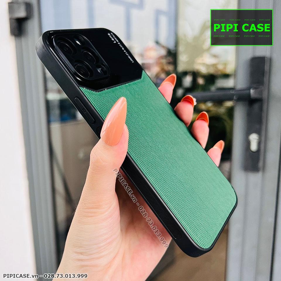 Ốp Lưng iPhone 12 Pro Max - Lens Sọc - Xanh Rêu