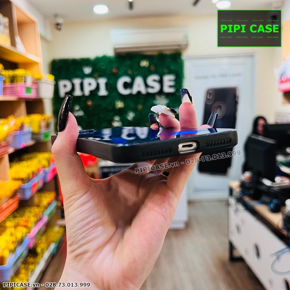 Ốp Lưng iPhone 7 Plus / 8 Plus - Kim Cương 6D - Xanh