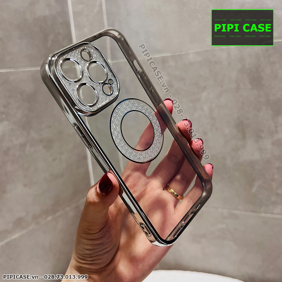 Ốp Lưng iPhone 13 Pro Max - Gemma - Bạc