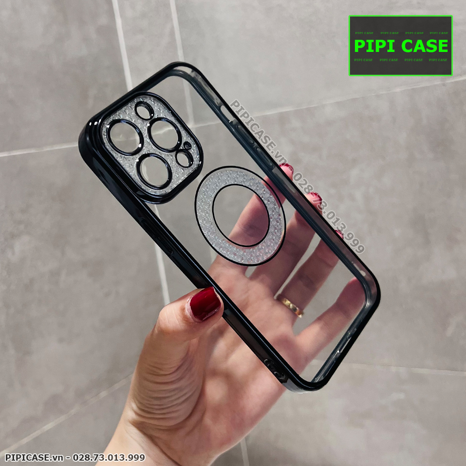Ốp Lưng iPhone 13 Pro Max - Gemma - Đen