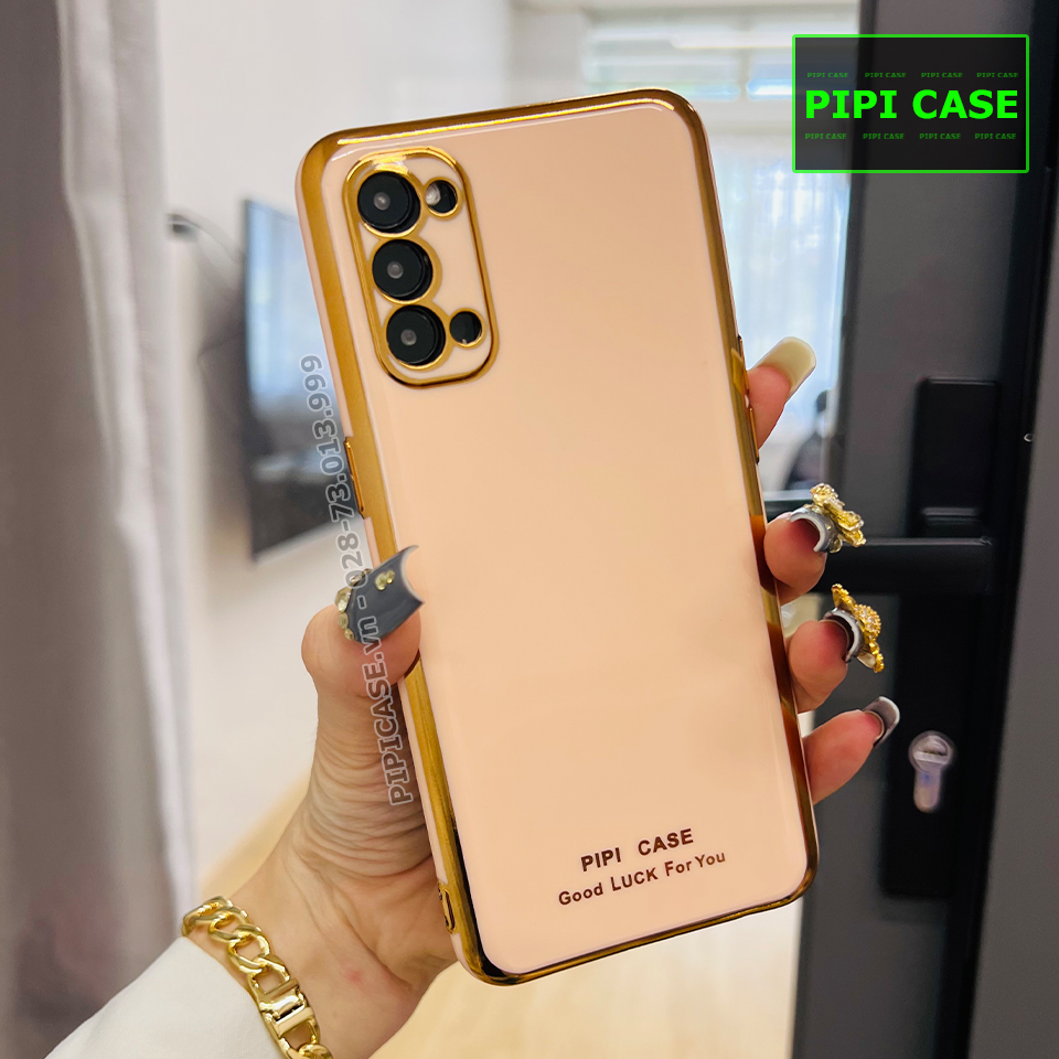 Ốp Lưng Oppo Reno 4 - Royal - Rose Gold