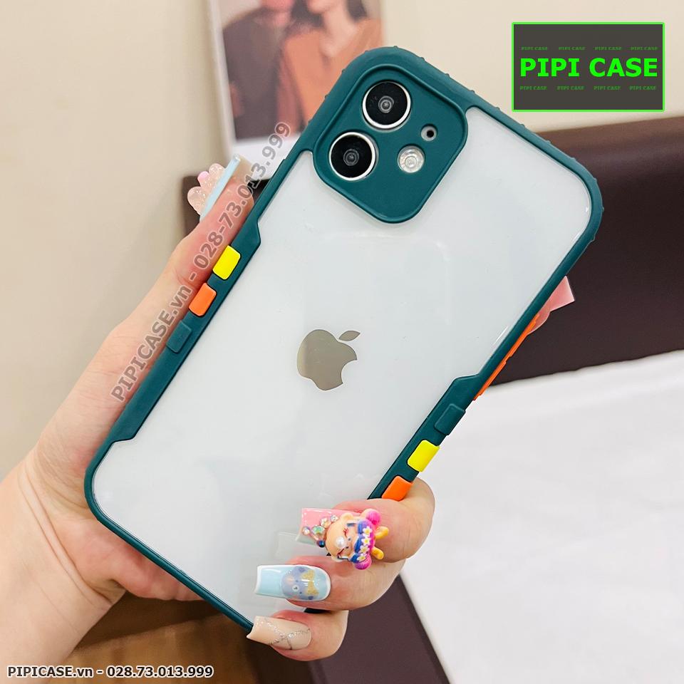 Ốp Lưng iPhone 12 - Running Man - Xanh Rêu