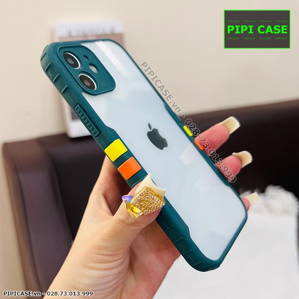 Ốp Lưng iPhone 12 - Running Man - Xanh Rêu