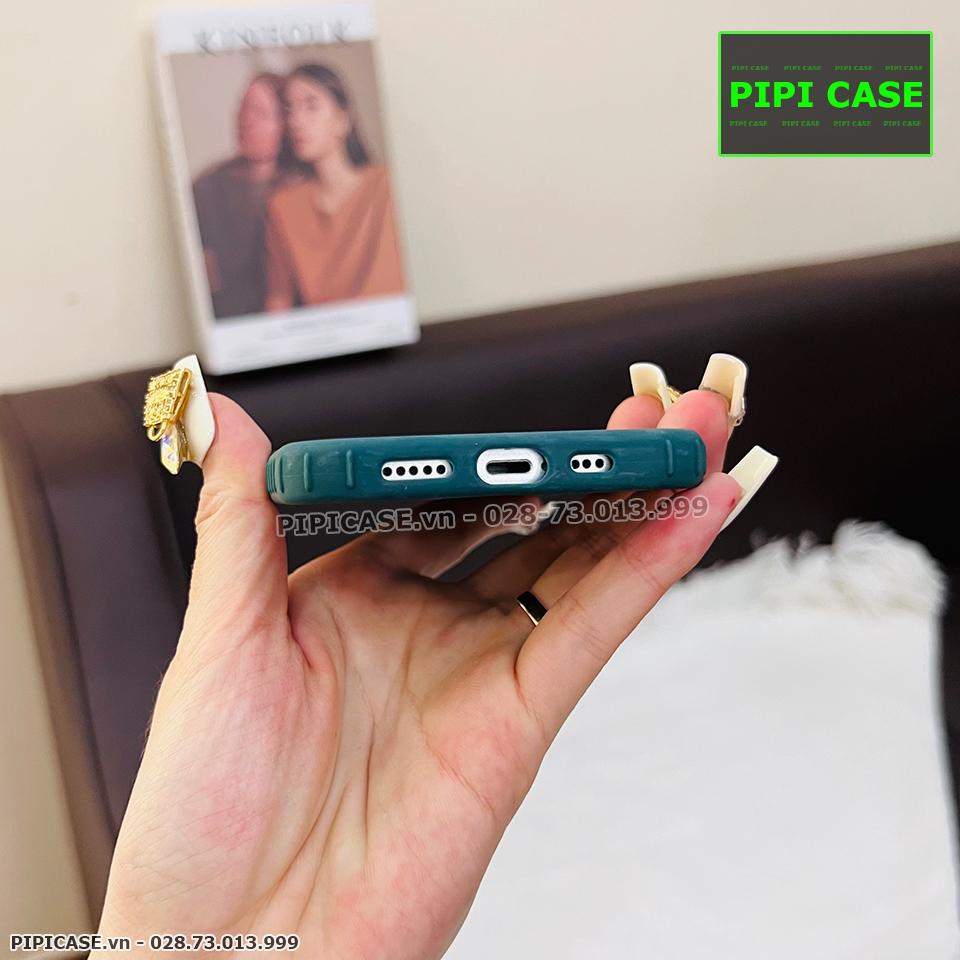 Ốp Lưng iPhone 12 - Running Man - Xanh Rêu