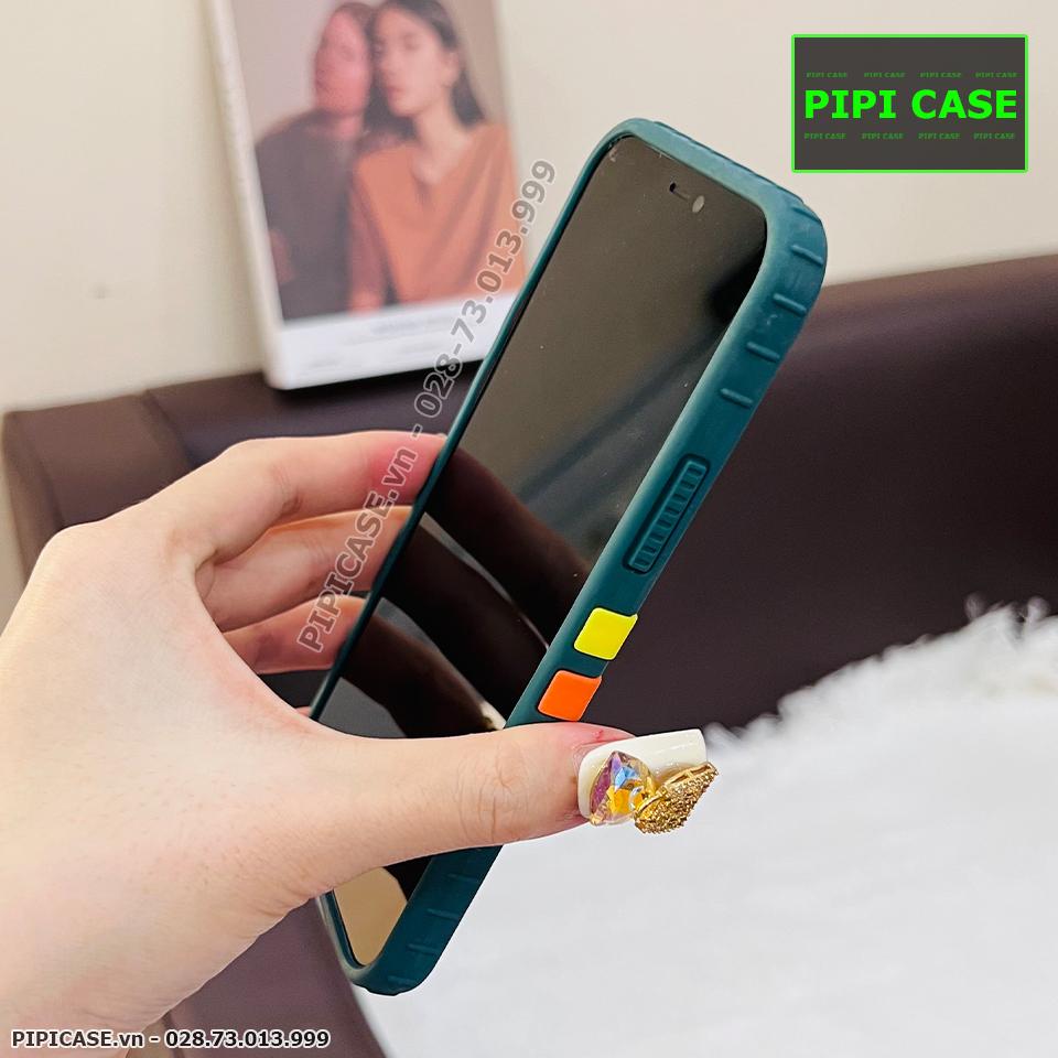 Ốp Lưng iPhone 12 - Running Man - Xanh Rêu