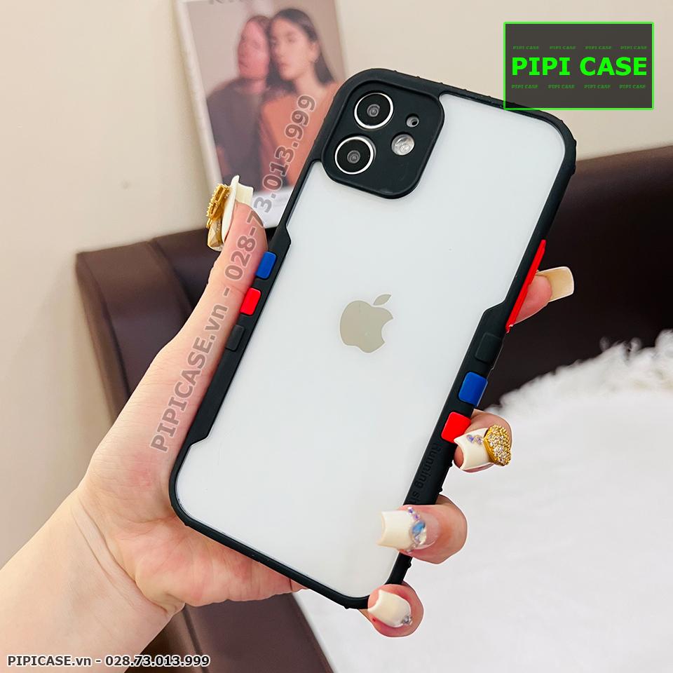Ốp Lưng iPhone 12 - Running Man - Đen