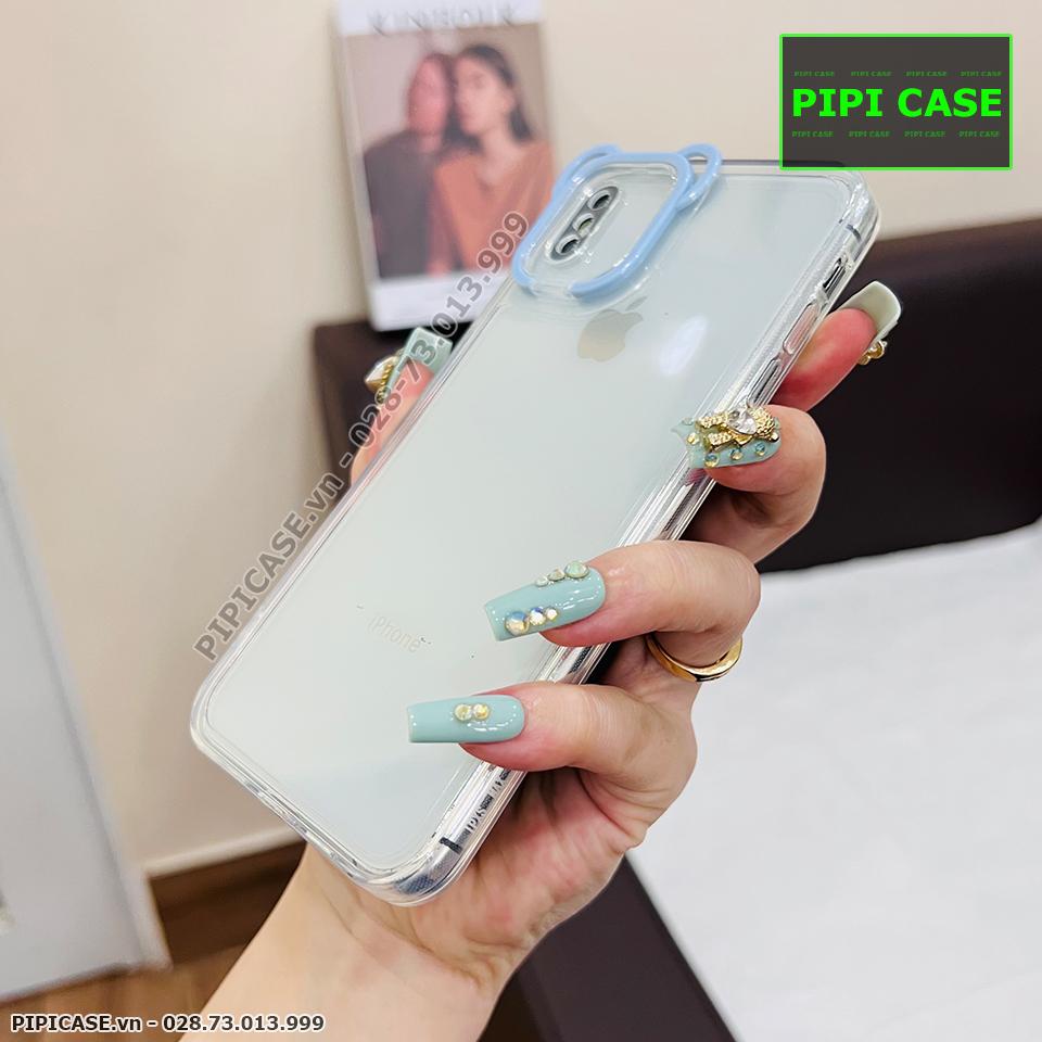 Ốp Lưng iPhone X / XS - Luna - Xanh Nhạt