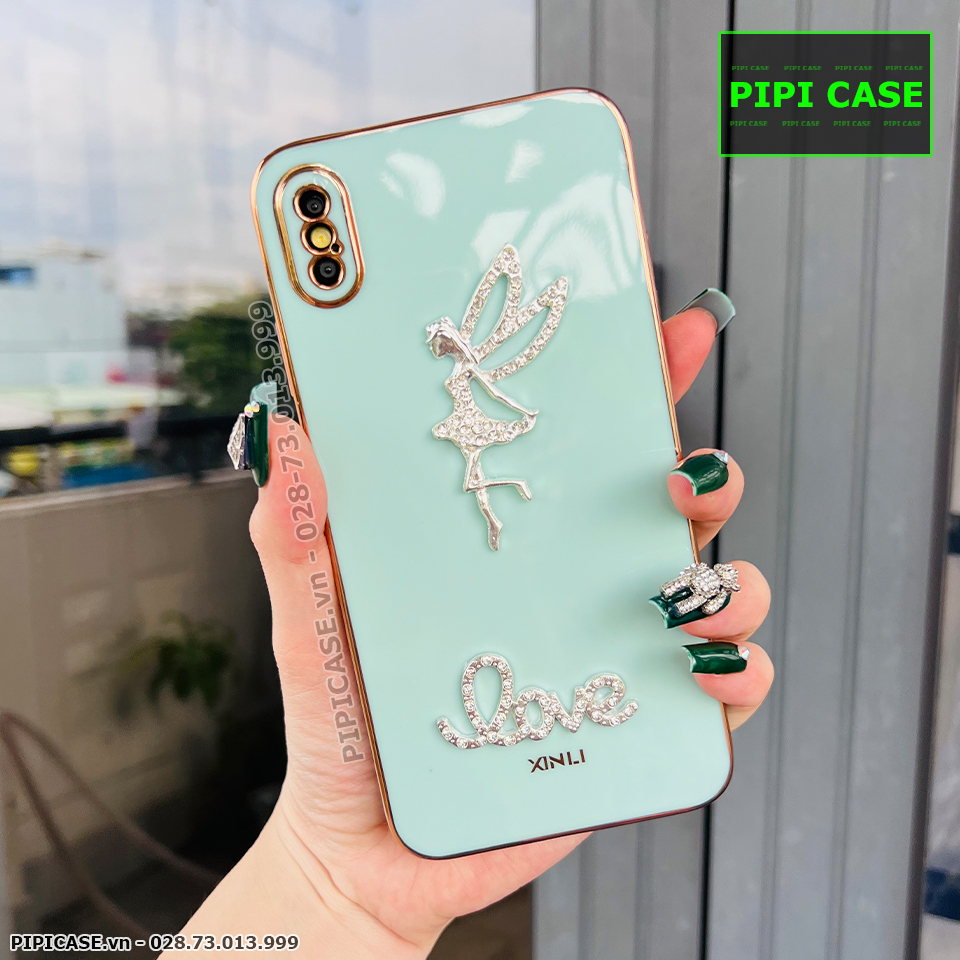 Ốp Lưng iPhone X / XS - Ellie - Xanh Mint