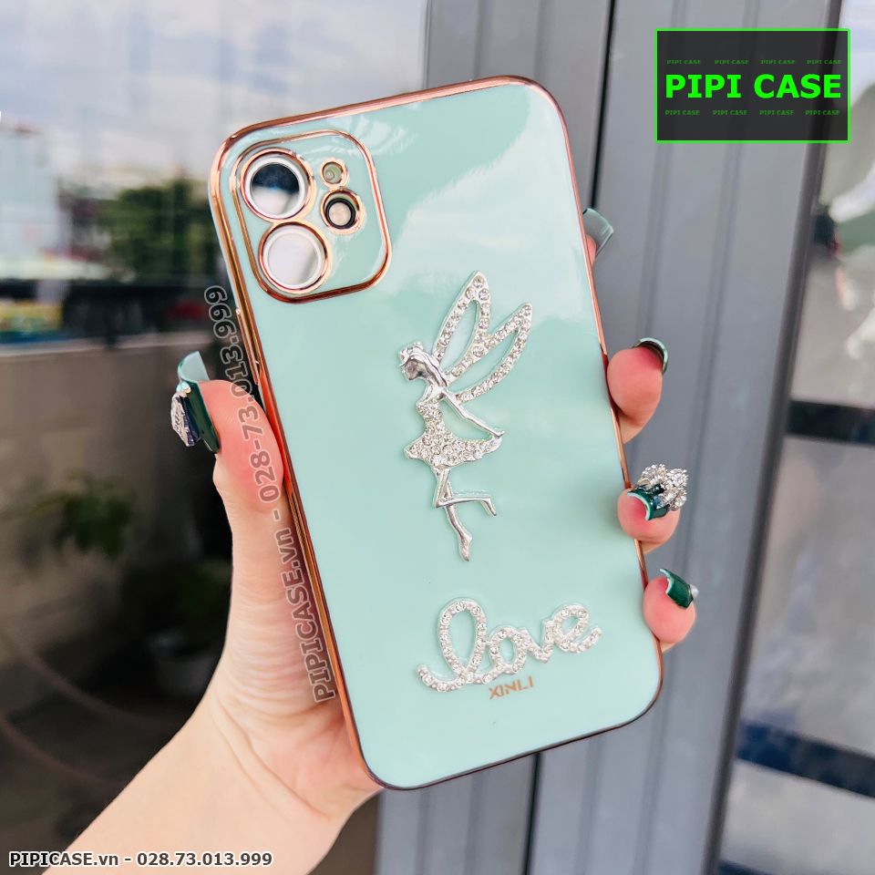 Ốp Lưng iPhone 12 - Ellie - Xanh Mint
