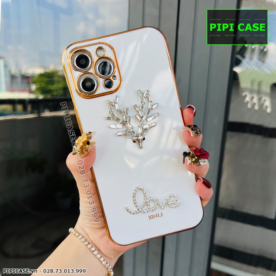 Ốp Lưng iPhone 12 Pro Max - Deer Love - Trắng