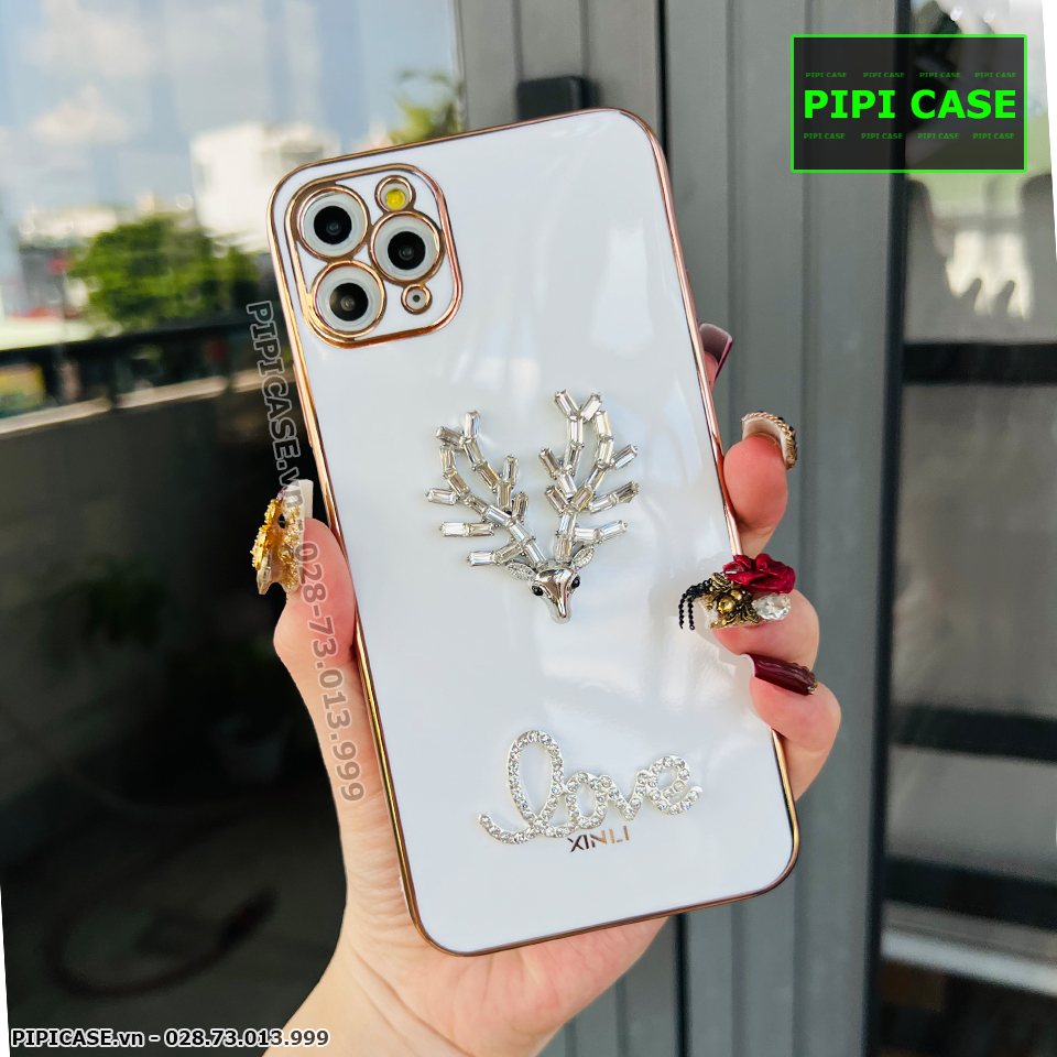 Ốp Lưng iPhone 11 Pro Max - Deer Love - Trắng