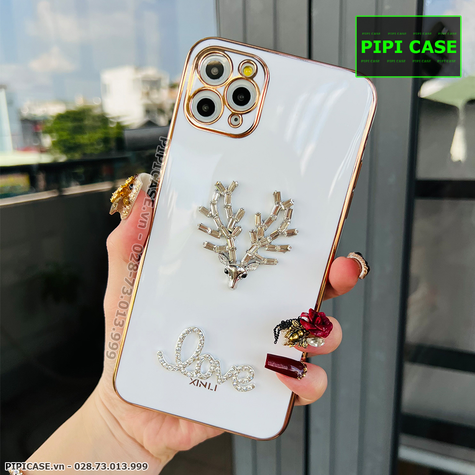Ốp Lưng iPhone 11 Pro Max - Deer Love - Trắng