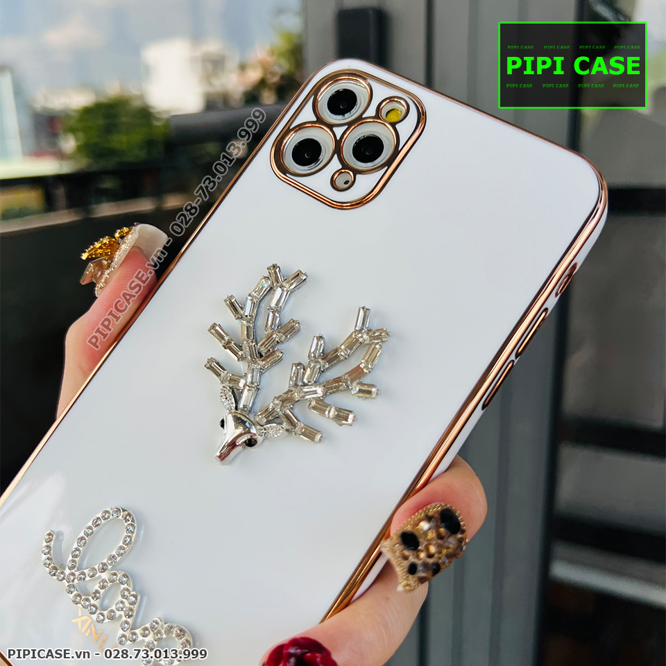 Ốp Lưng iPhone 11 Pro Max - Deer Love - Trắng