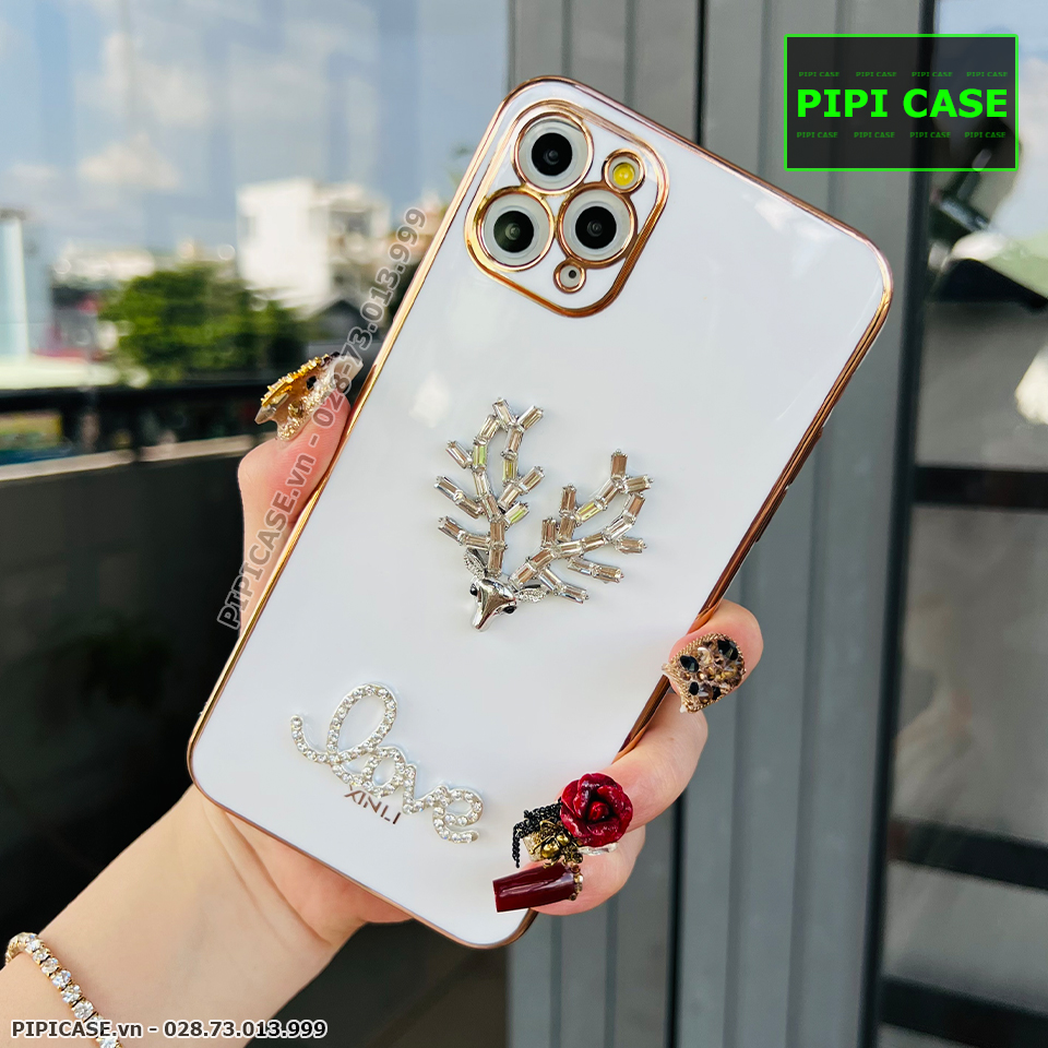 Ốp Lưng iPhone 11 Pro Max - Deer Love - Trắng