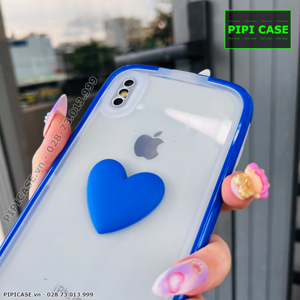 Ốp Lưng iPhone XS Max - Young Mi - Xanh Dương