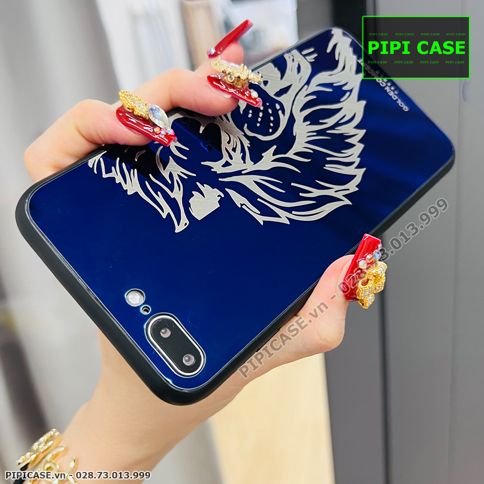 Ốp Lưng iPhone 8 Plus - Golden Tiger - Xanh
