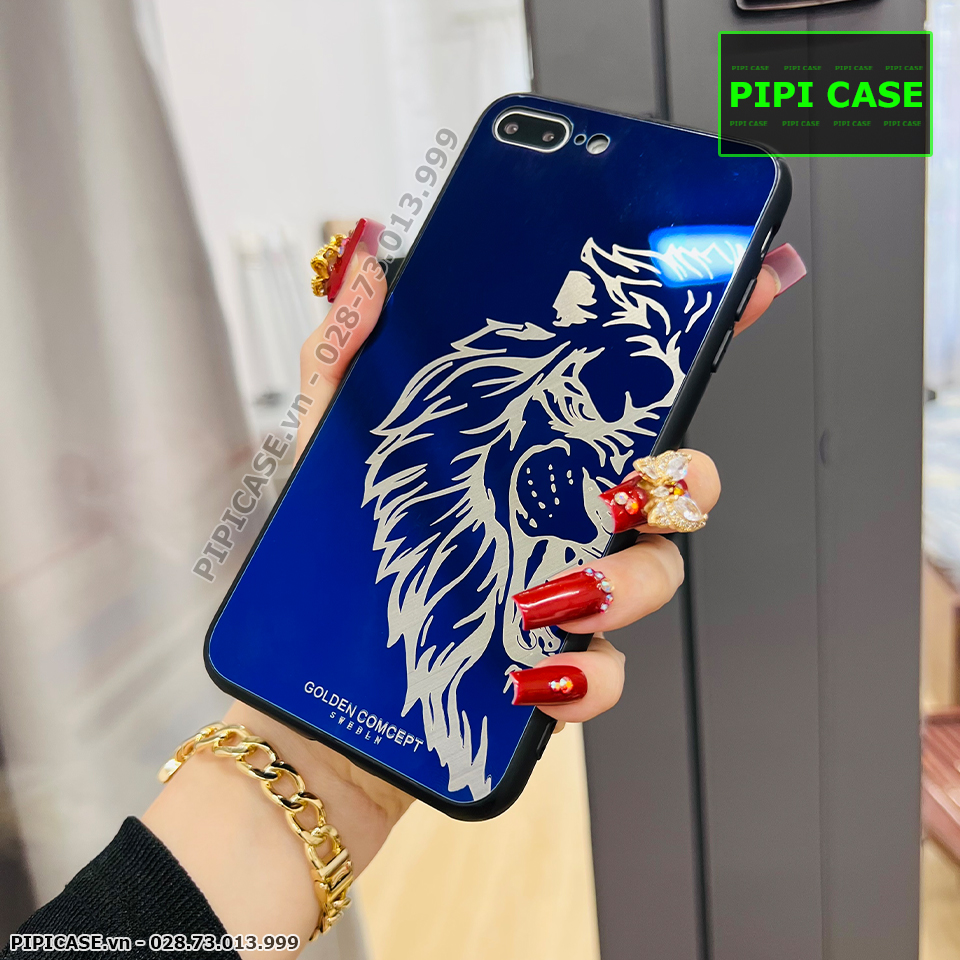Ốp Lưng iPhone 8 Plus - Golden Tiger - Xanh