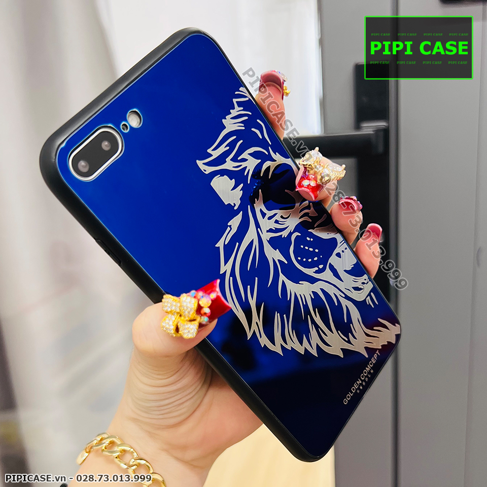 Ốp Lưng iPhone 8 Plus - Golden Tiger - Xanh