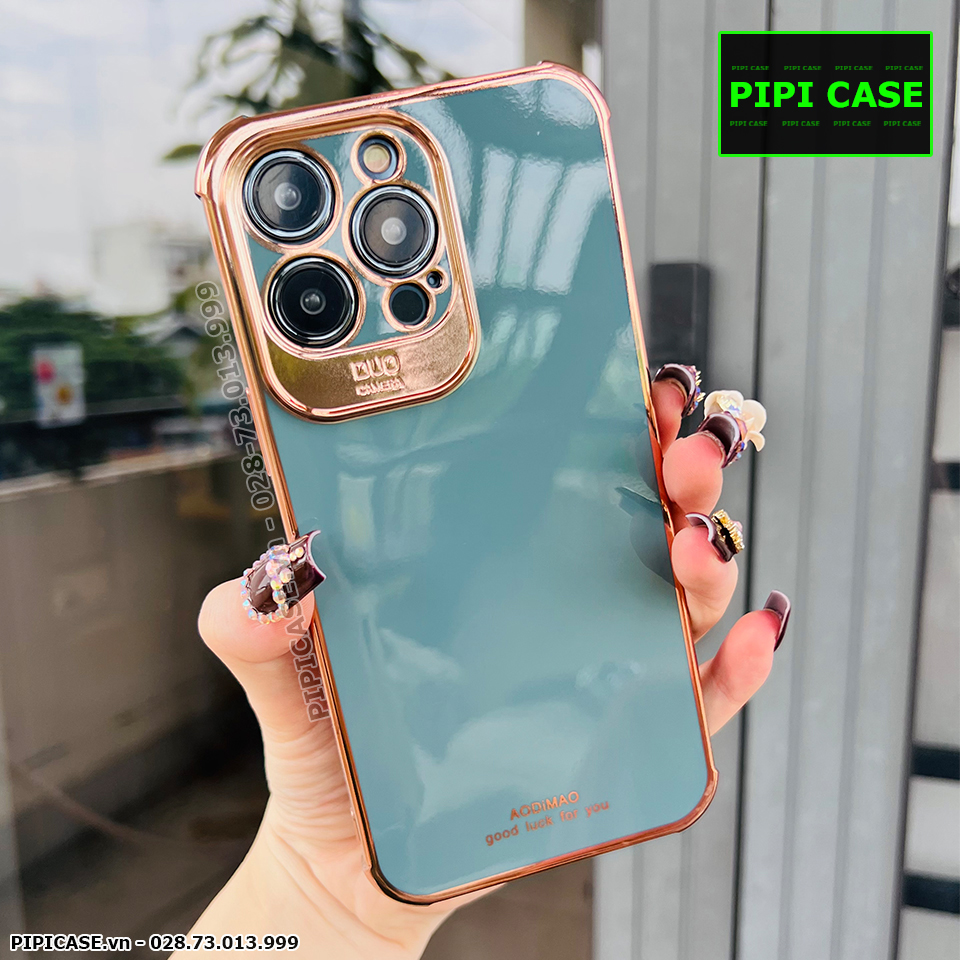 Ốp Lưng iPhone 14 Pro Max - Luxury - Xám