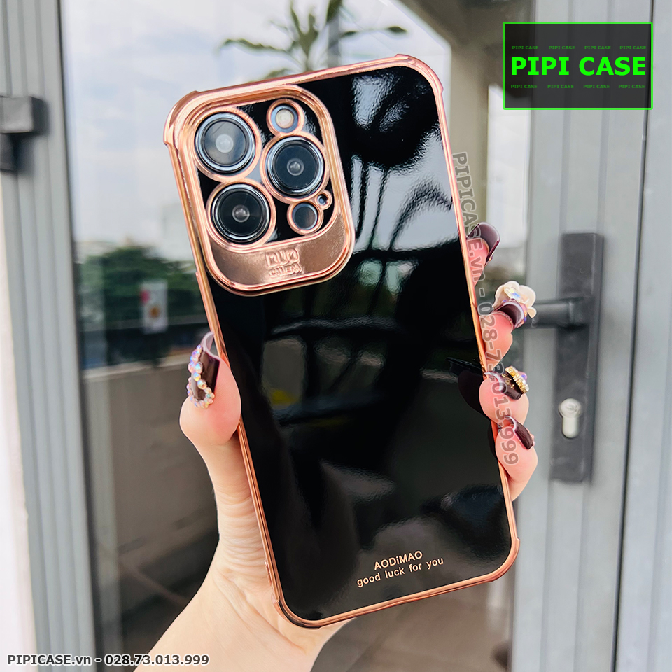 Ốp Lưng iPhone 14 Pro Max - Luxury - Đen
