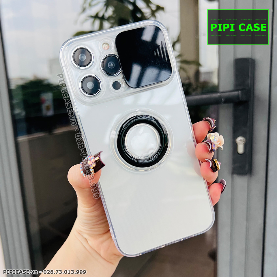 Ốp Lưng iPhone 14 Pro - Pink Bear - Đen
