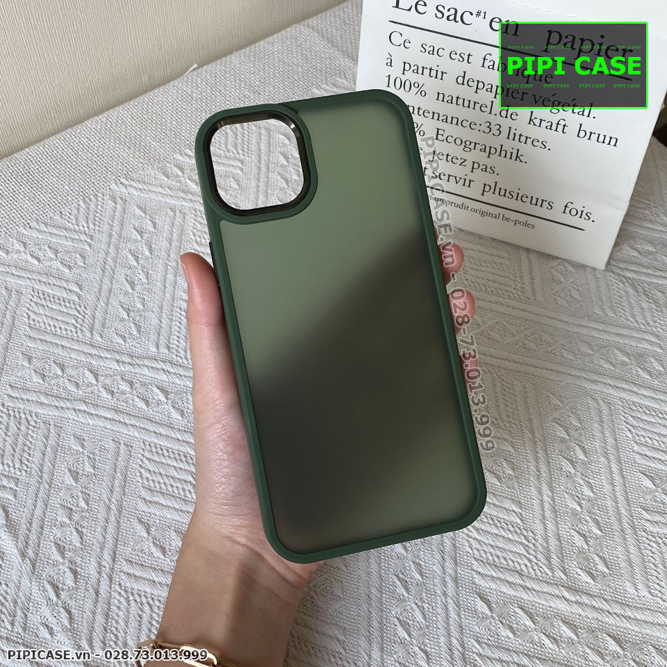 Ốp Lưng iPhone 14 Plus - Gina - Xanh Rêu