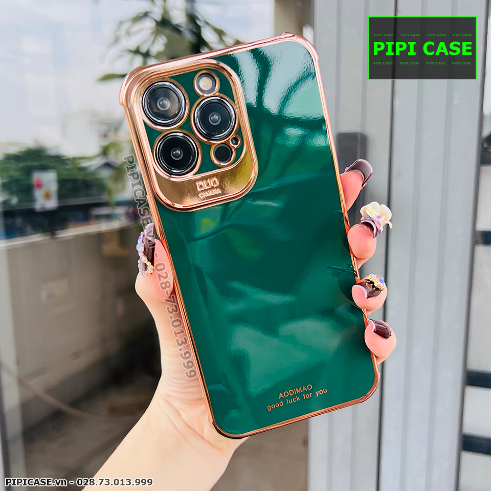 Ốp Lưng iPhone 14 Pro - Luxury - Xanh Lá