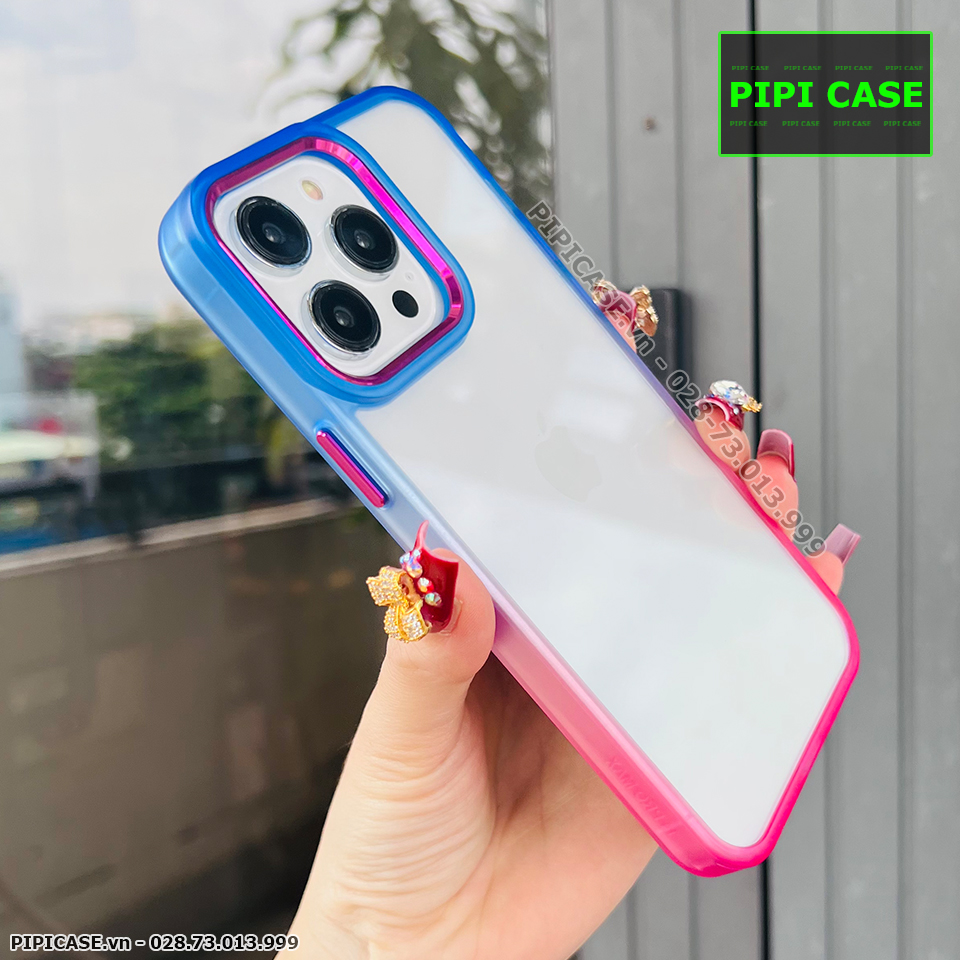 Ốp Lưng iPhone 14 Pro - Clara - Xanh