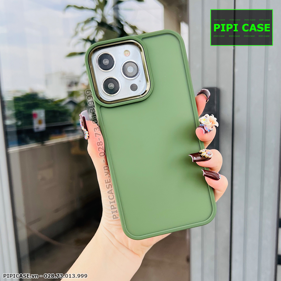 Ốp Lưng iPhone 14 Pro - Gina - Xanh Rêu