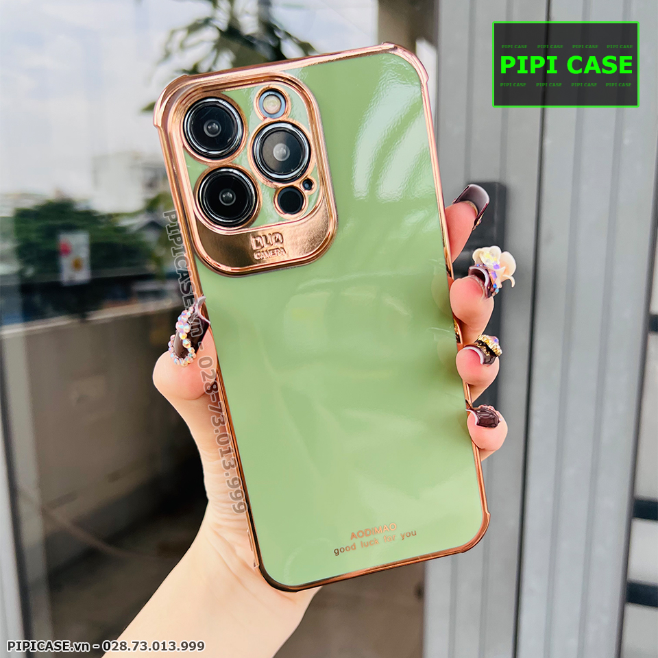 Ốp Lưng iPhone 14 Pro Max - Luxury - Xanh Cẩm Thạch