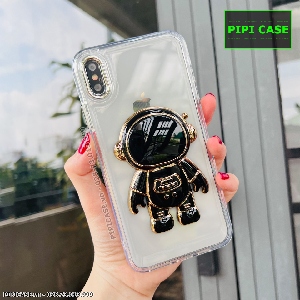 Ốp Lưng iPhone X / XS - Astronaut - Đen