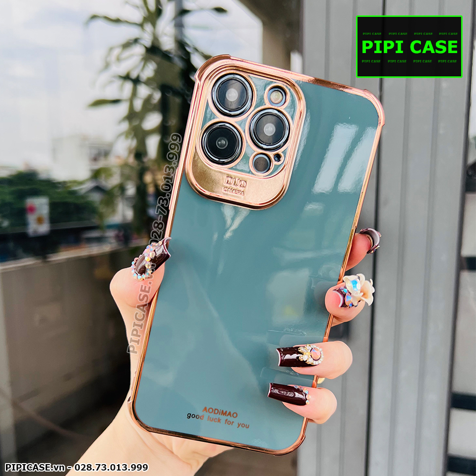 Ốp Lưng iPhone 14 Pro Max - Luxury - Xám