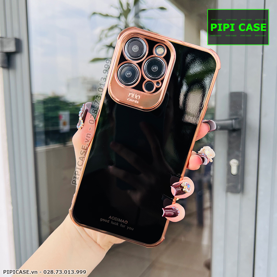 Ốp Lưng iPhone 14 Pro - Luxury - Đen