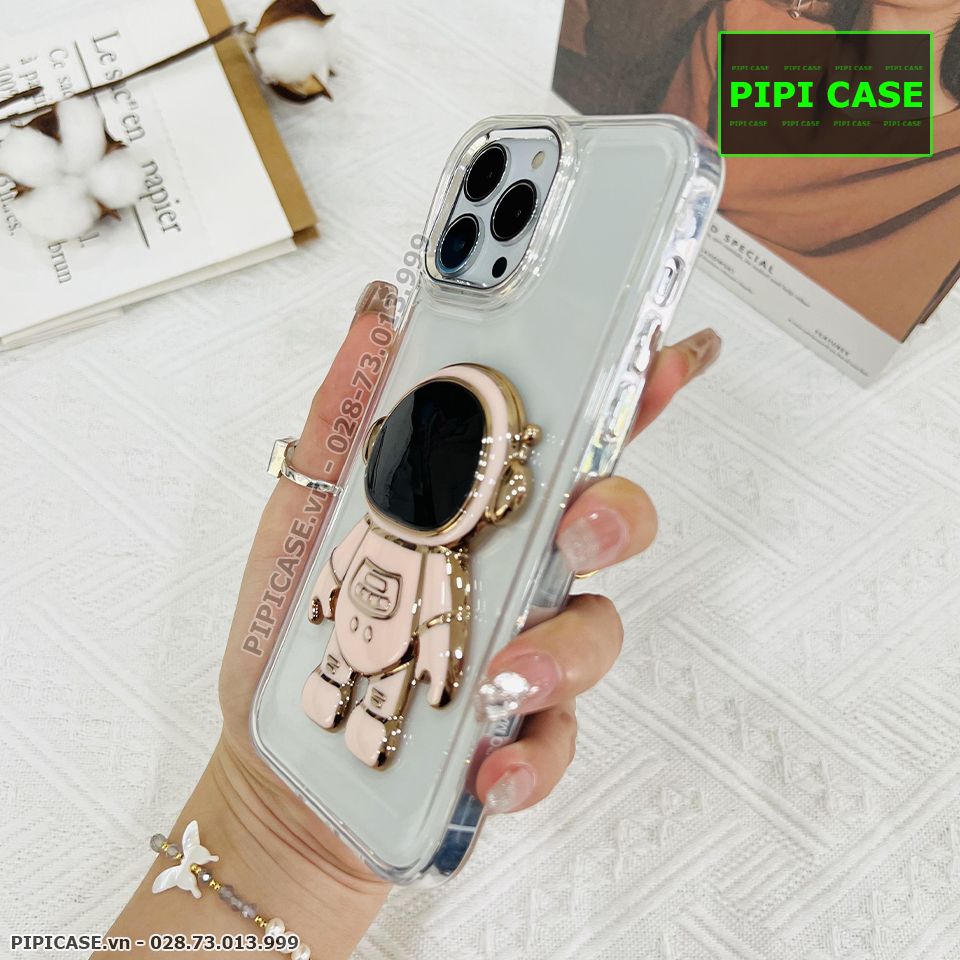 Ốp Lưng iPhone 13 Pro Max - Astronaut - Hồng