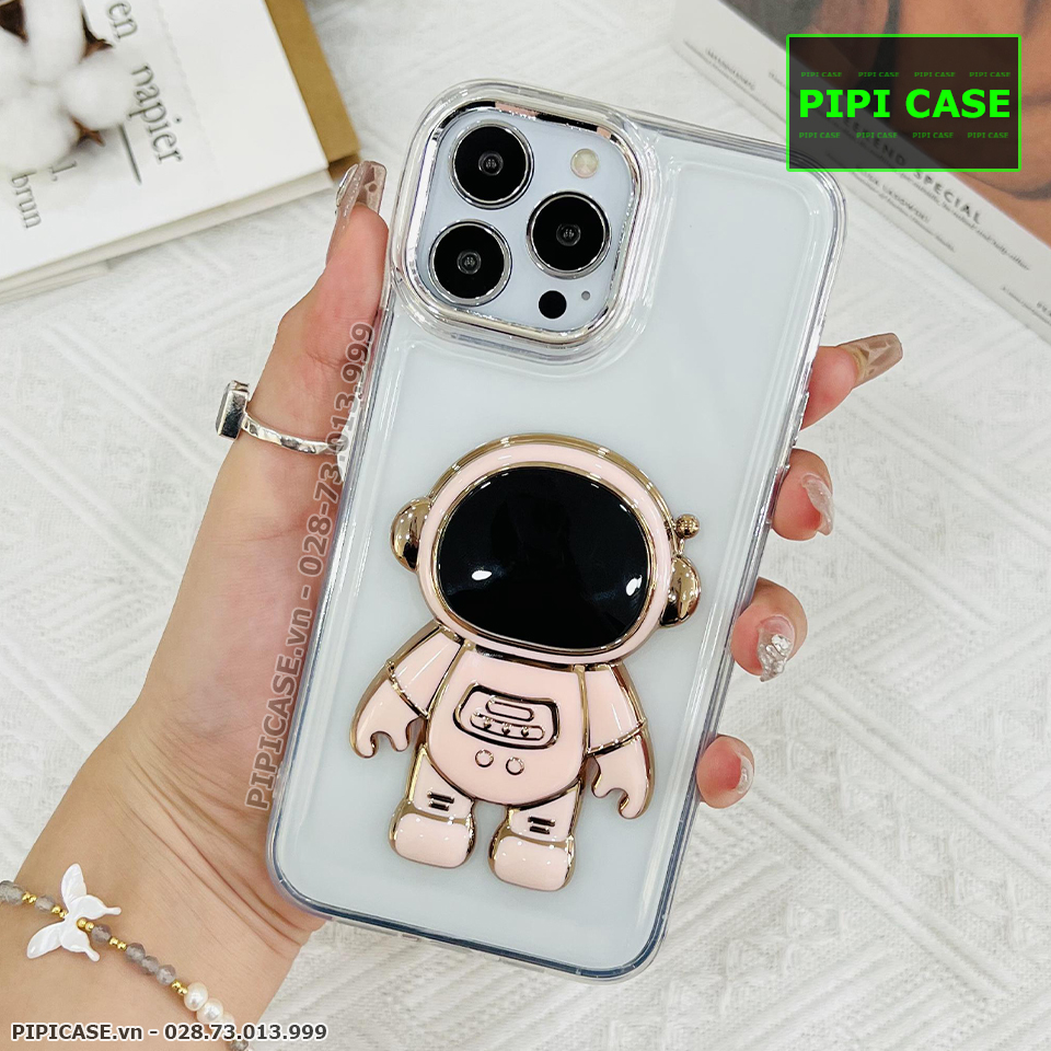Ốp Lưng iPhone 13 Pro Max - Astronaut - Hồng