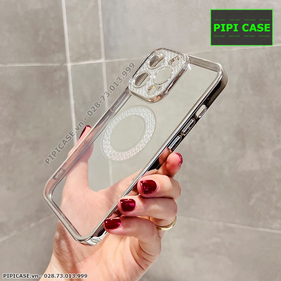 Ốp Lưng iPhone 13 Pro Max - Gemma - Bạc