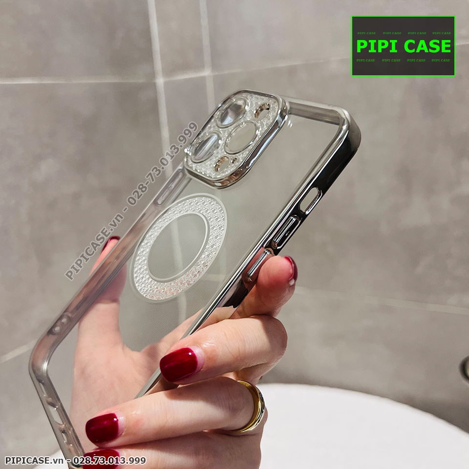 Ốp Lưng iPhone 13 Pro Max - Gemma - Bạc