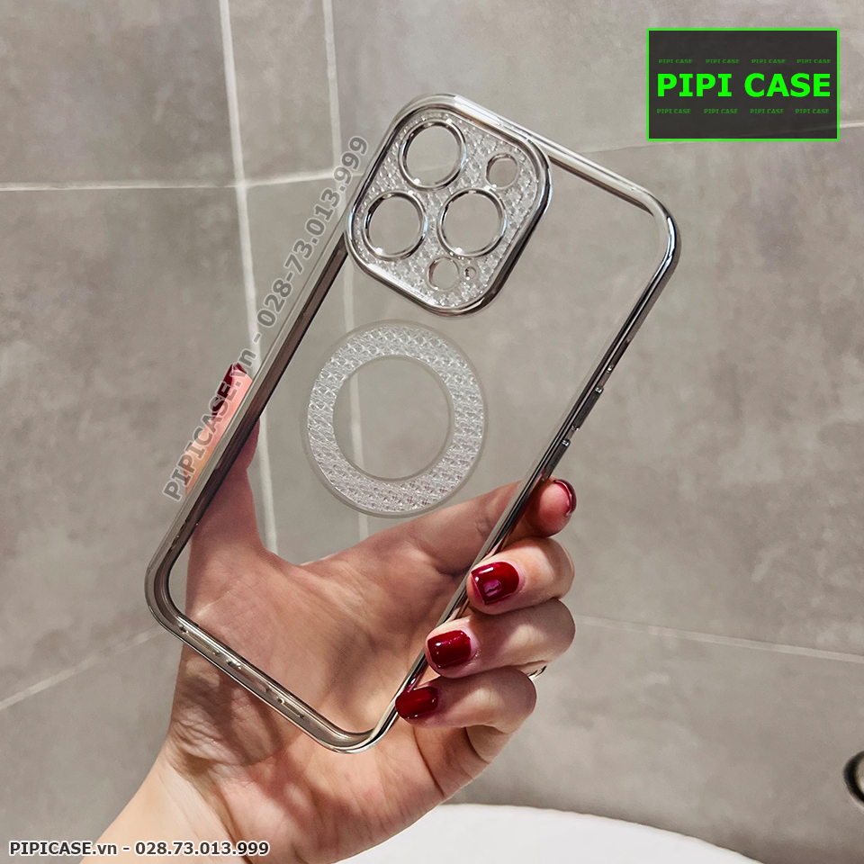 Ốp Lưng iPhone 13 Pro Max - Gemma - Bạc