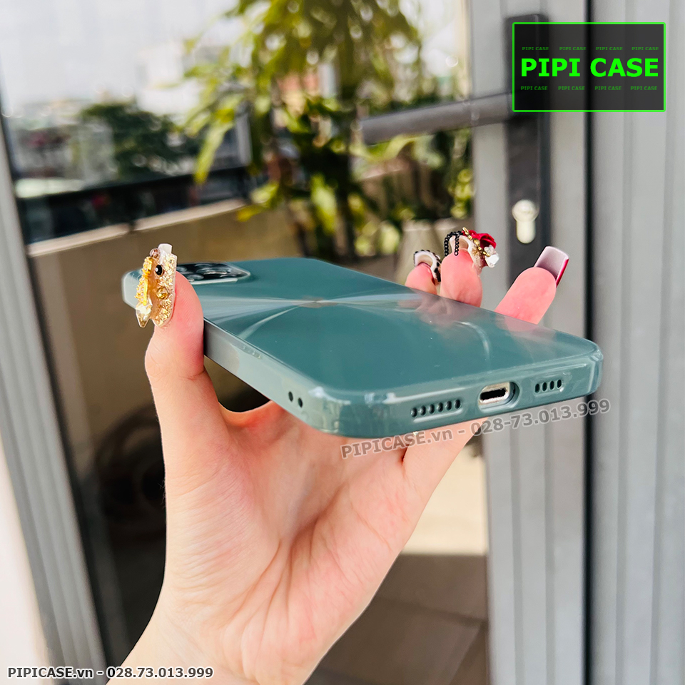 Ốp Lưng iPhone 12 Pro Max - Calyn - Xanh Rêu